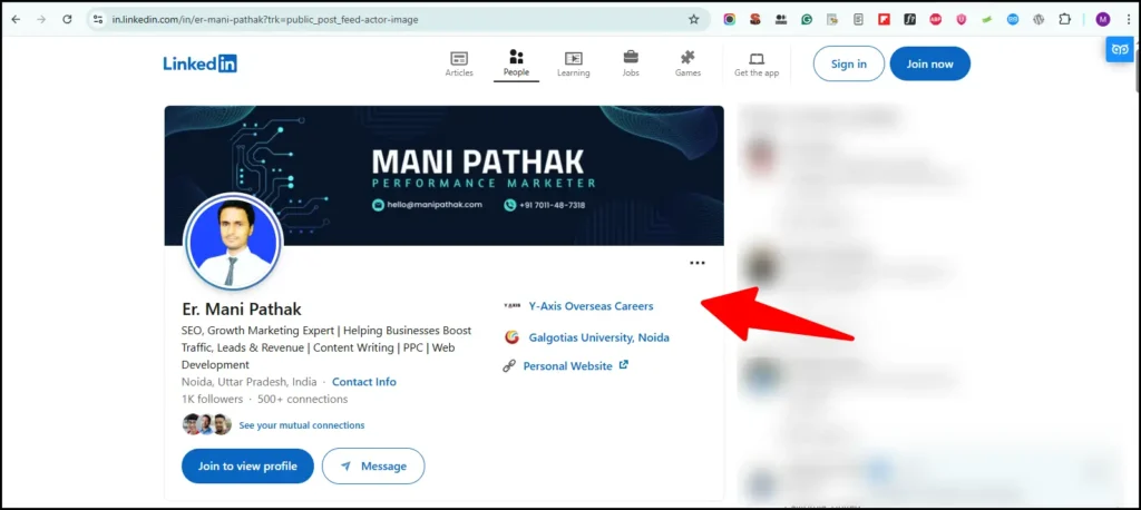 Mani Pathak - Best SEO expert in India