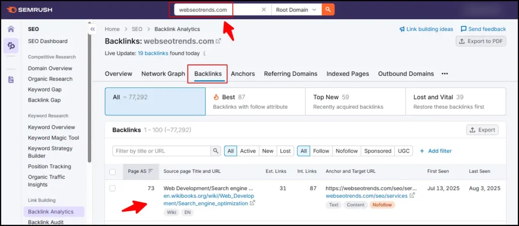 How To Find Backlinks In Google Search Competitors Backlinks - Review Backlink Profile Carefully