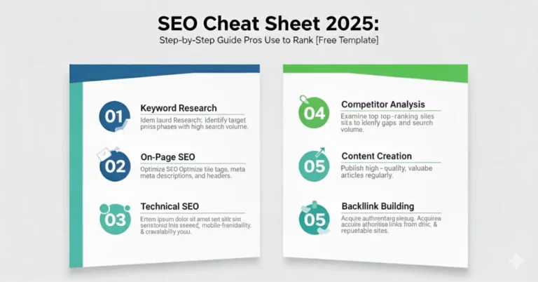 SEO Cheat Sheet - AI SEO, On-page, Off-page and Technical SEO