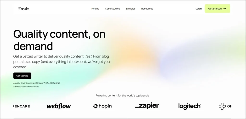 Draft.co: On-Demand Content Writing - Blogs, Email, Social