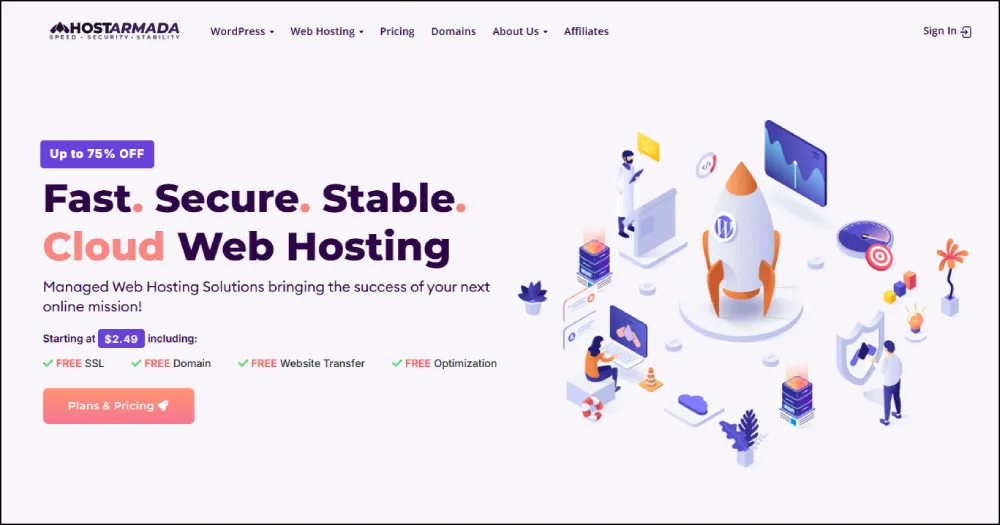 HostArmada – Best Web Hosting in India for Speed and Uptime with fast servers and high reliability