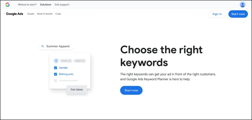 Google Keyword Planner