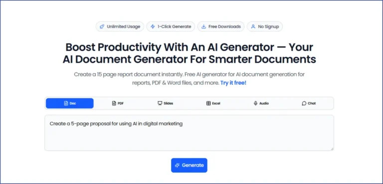 Best AI Document Generator