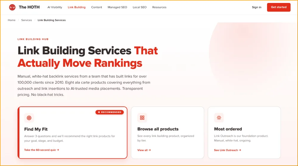 Buy Backlinks Hoth Link Building Services