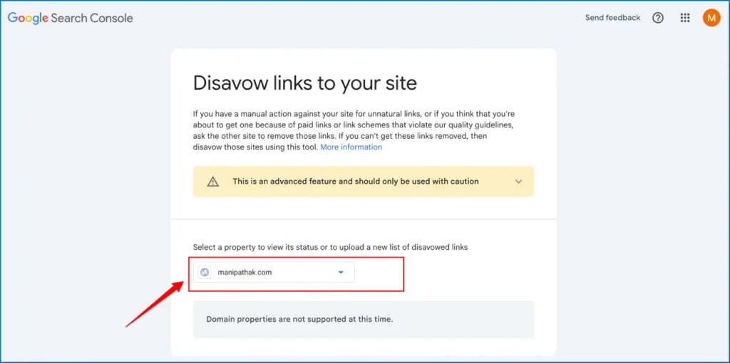 Google Disavow tool