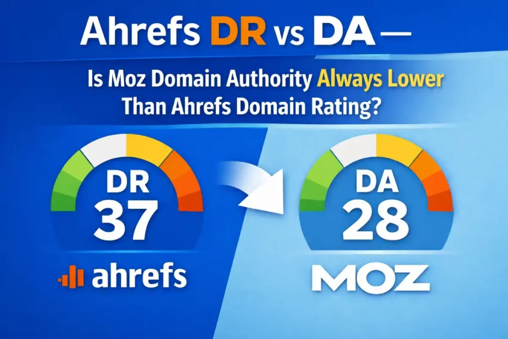 Ahrefs DR vs DA