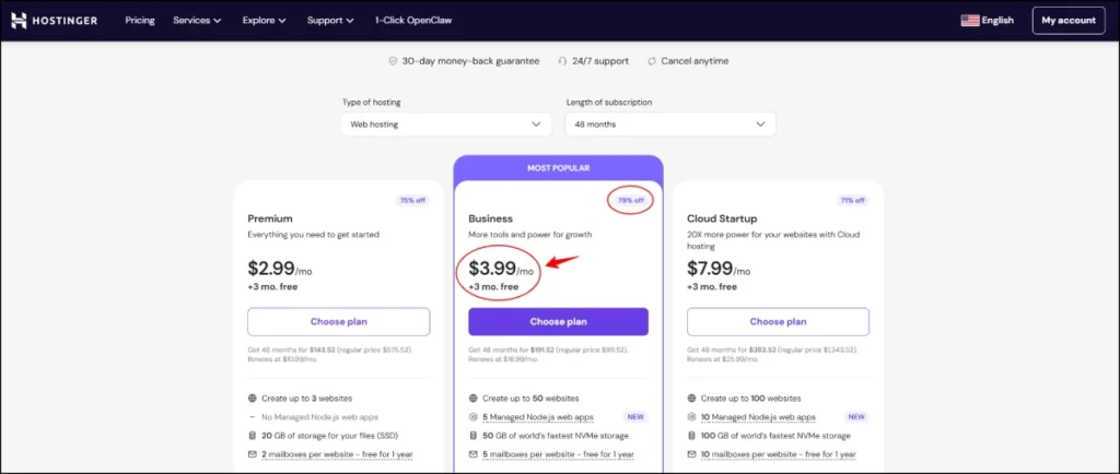Hostinger Coupon Code Hostinger pricing