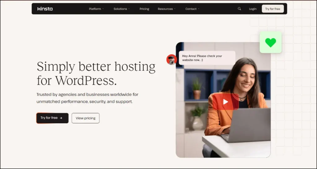 best wordpress hosting Kinsta