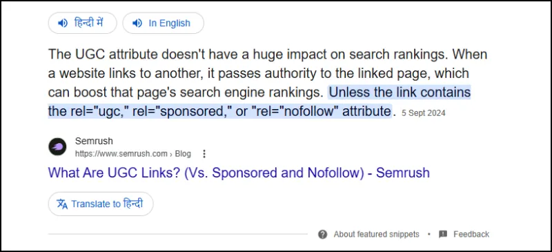How To Find Backlinks In Google Search Sponsored and UGC Links