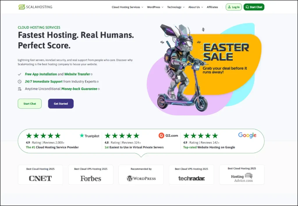 best wordpress hosting scalahosting