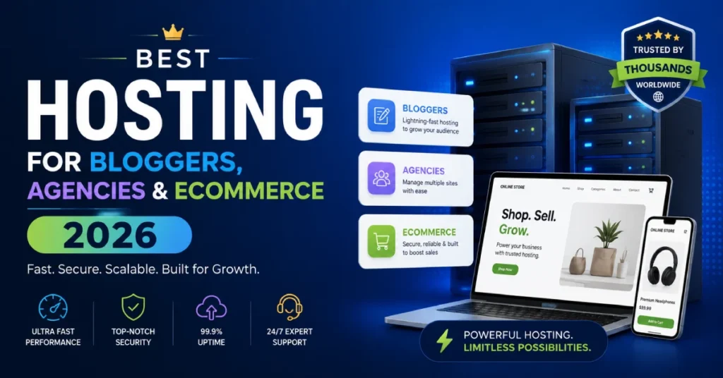 Best Hosting for Bloggers, Agencies & Ecommerce