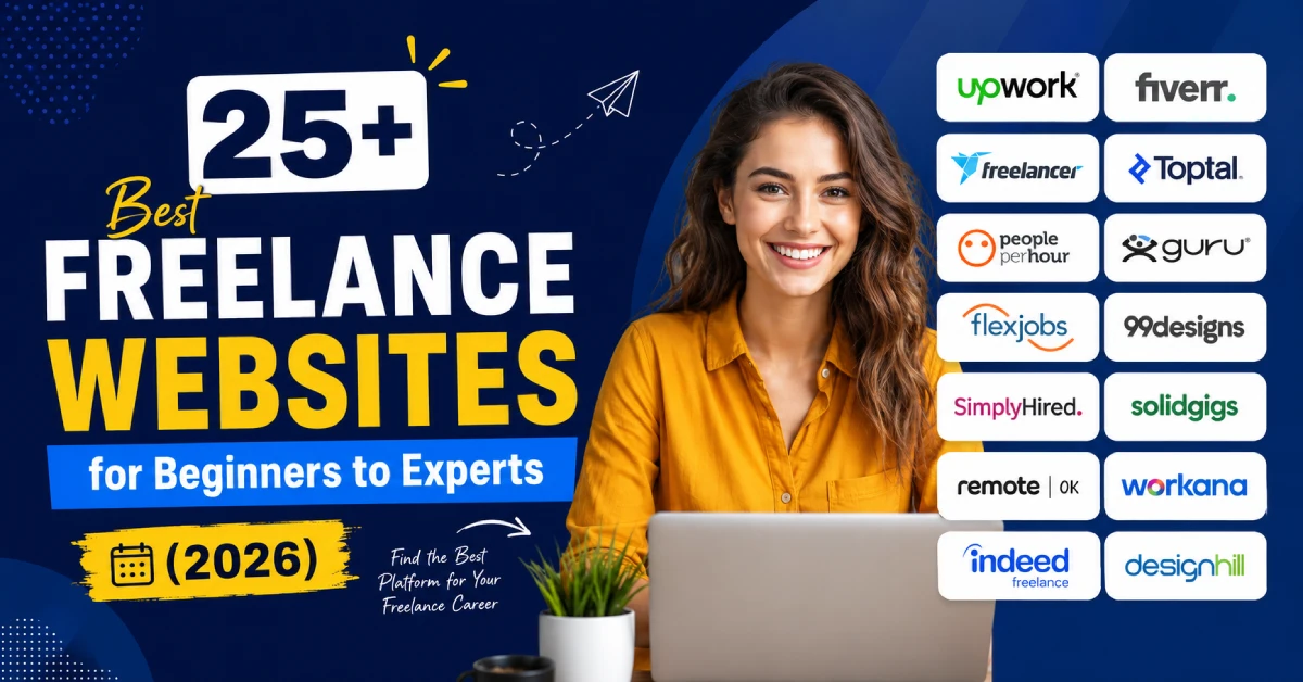 Preview image for 25+ Best Freelance Websites for Beginners to Experts (2026)