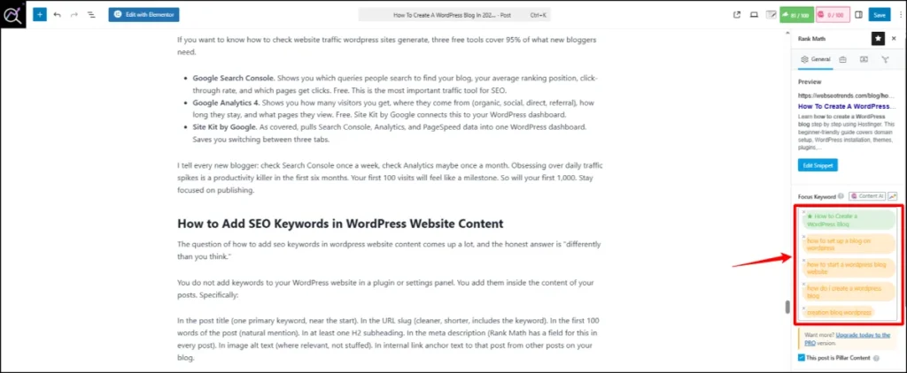 How to Create a WordPress Blog How to Add SEO Keywords in WordPress Website Content