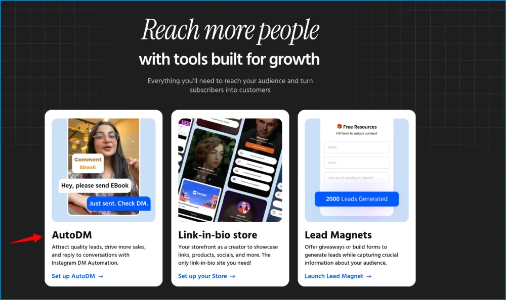 LinkDM vs SuperProfile Instagram AutoDM Tool