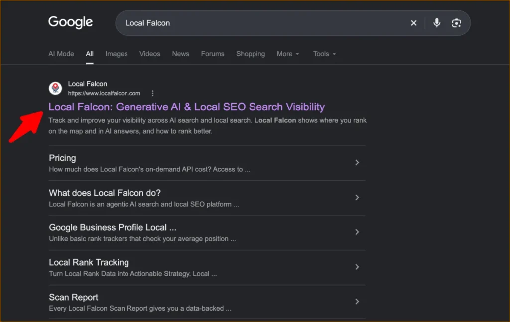 Local Falcon - Local SEO tool