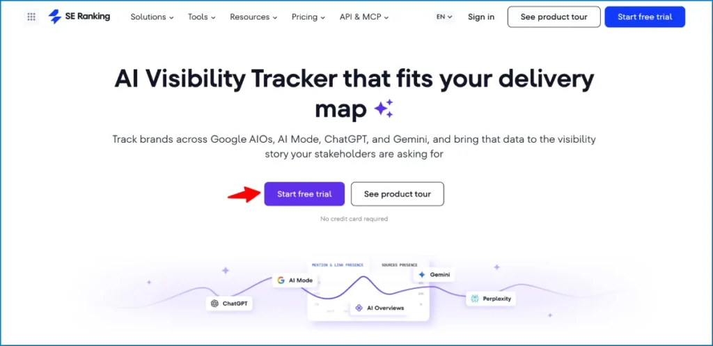 AI visibility tool SE Ranking AI Visibility Tracker