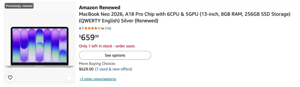 Apple MacBook Neo