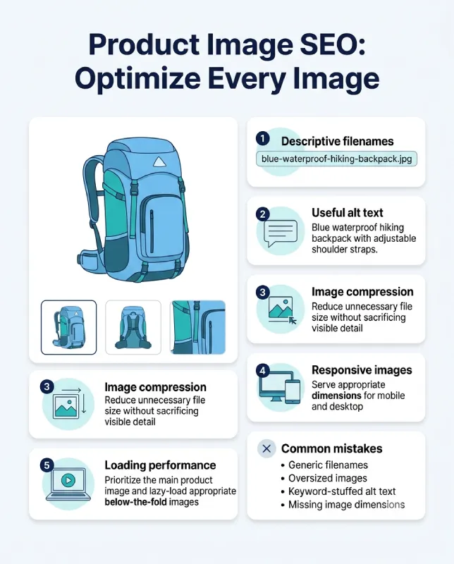 Product Page SEO Product Image SEO: A Visual Checklist